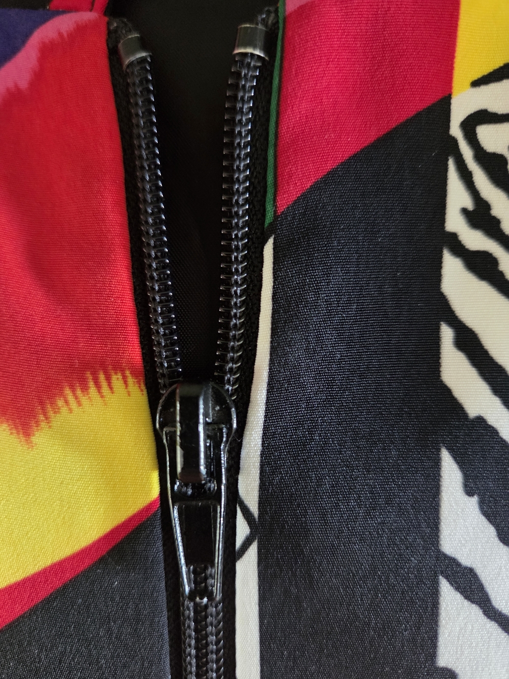 Vintage 80s Zip Up Jacket Size M - Picture 4 of 5